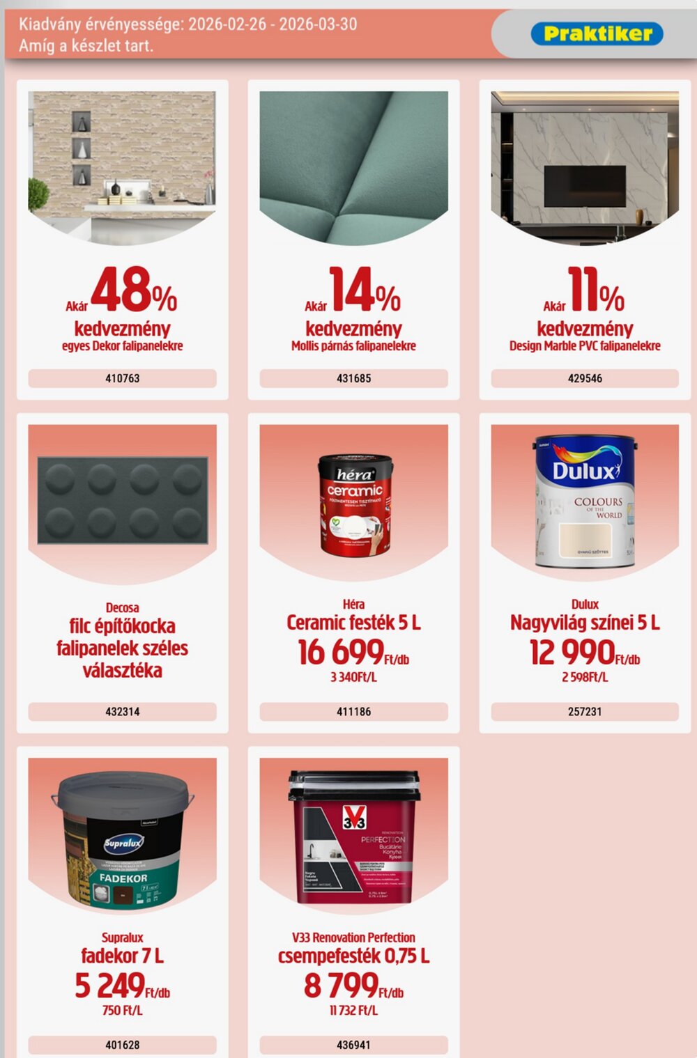 Praktiker akciós újság 2026.02.26-tól - 16. oldal.