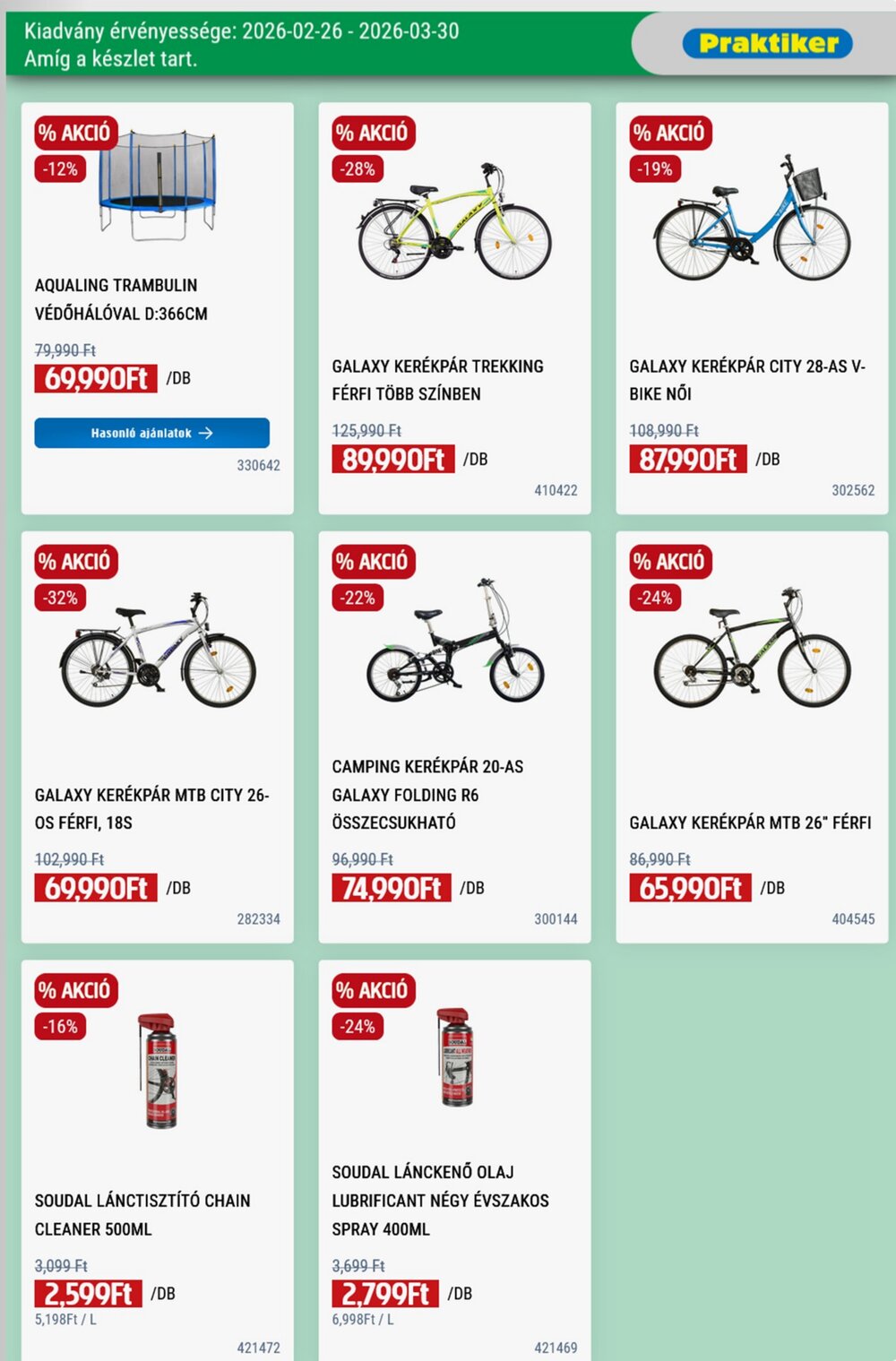 Praktiker akciós újság 2026.02.26-tól - 32. oldal.