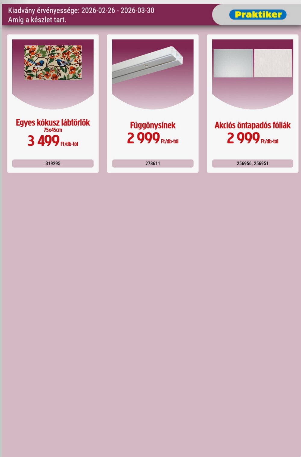 Praktiker akciós újság 2026.02.26-tól - 36. oldal.