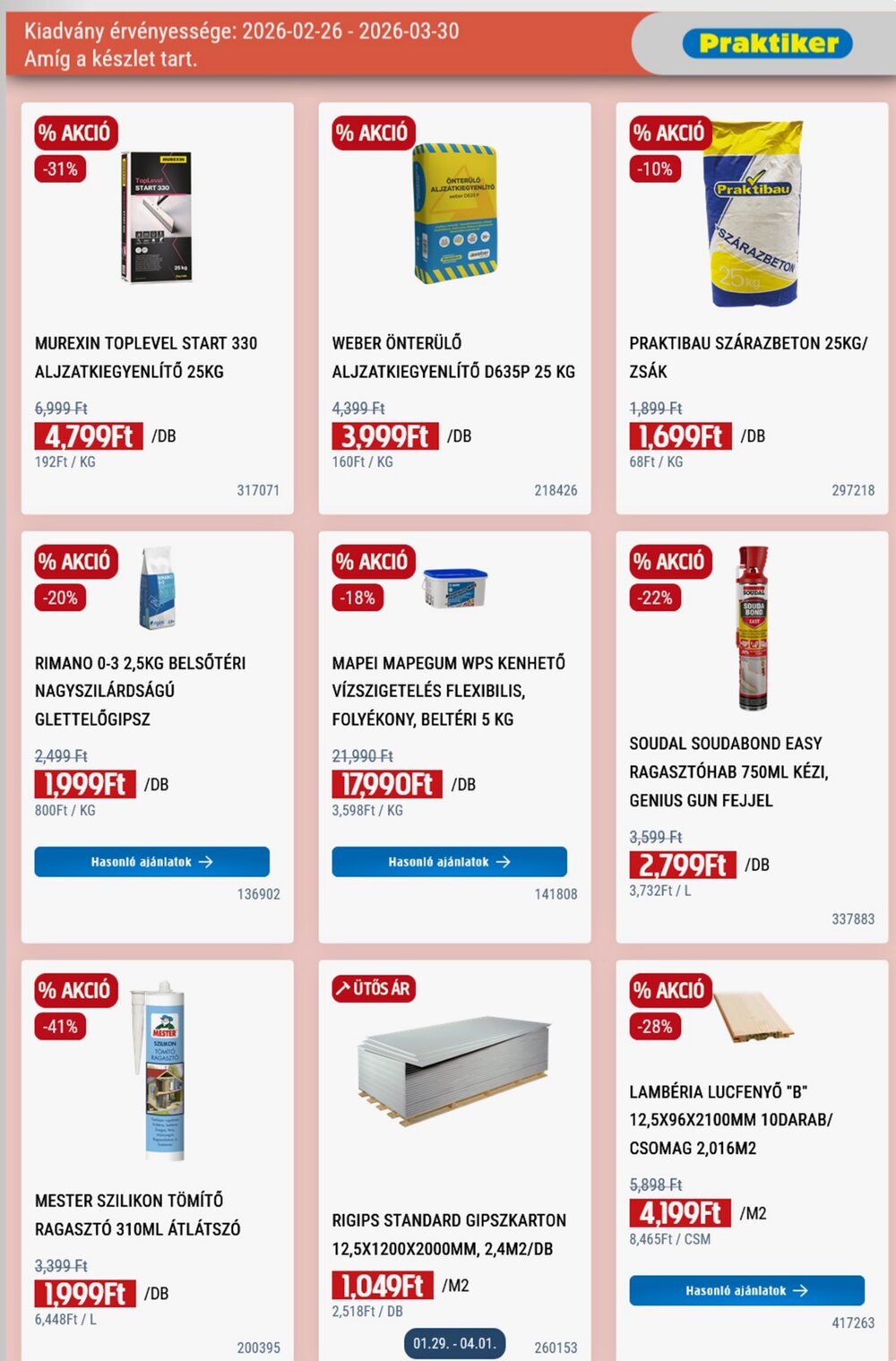 Praktiker akciós újság 2026.02.26-tól - 7. oldal.
