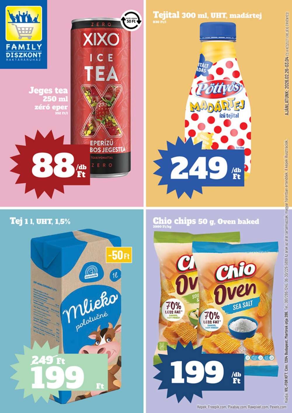 Family Diszkont akciós újság 2026.02.26-tól - 1. oldal.