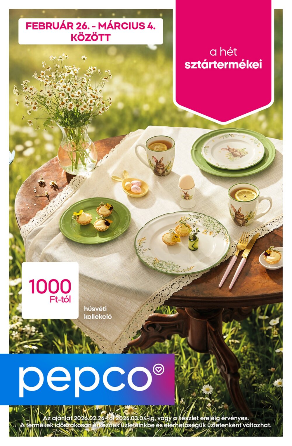 Pepco akciós újság 2026.02.26-tól - 1. oldal.
