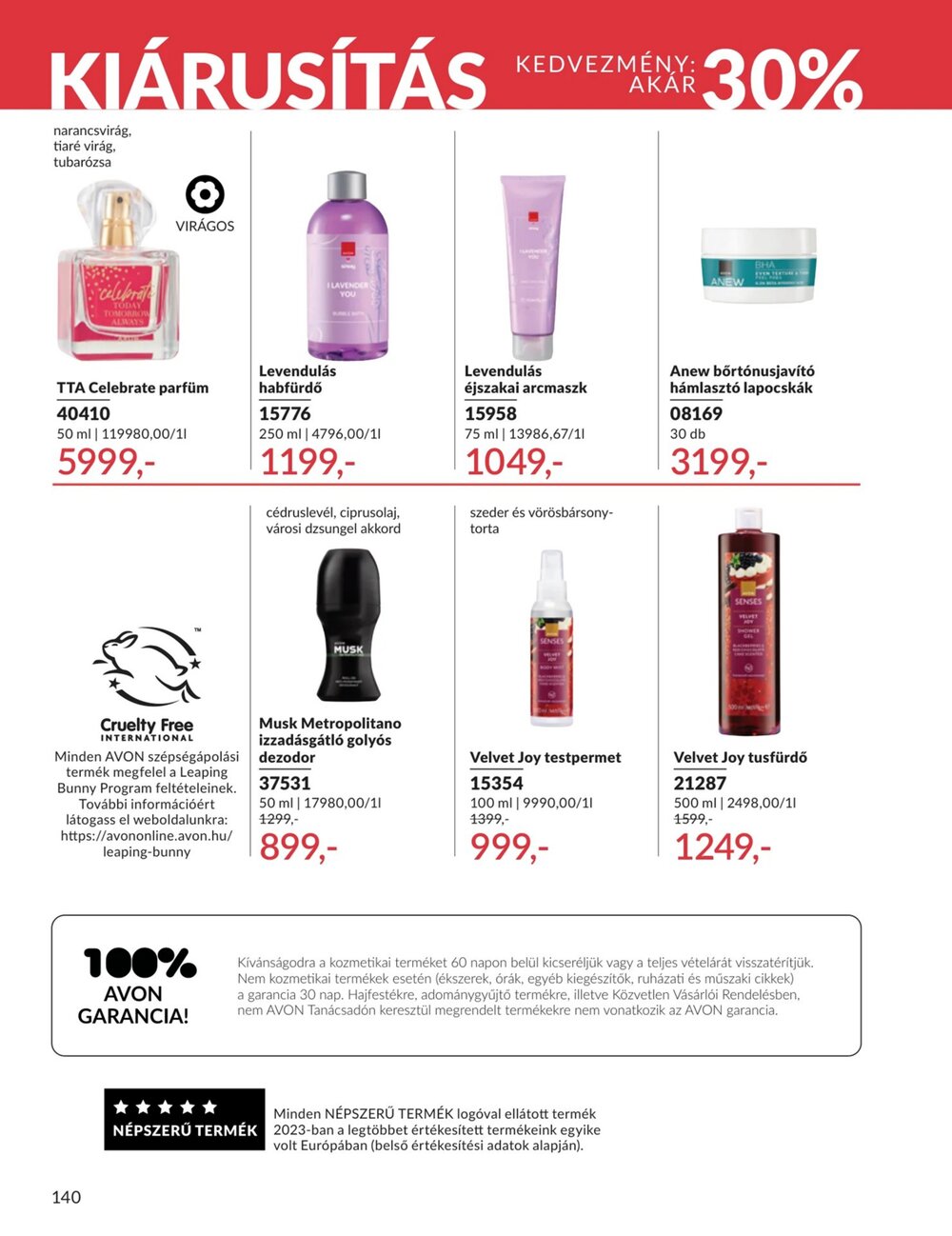 Avon akciós újság 2026.03.01-től - 140. oldal.