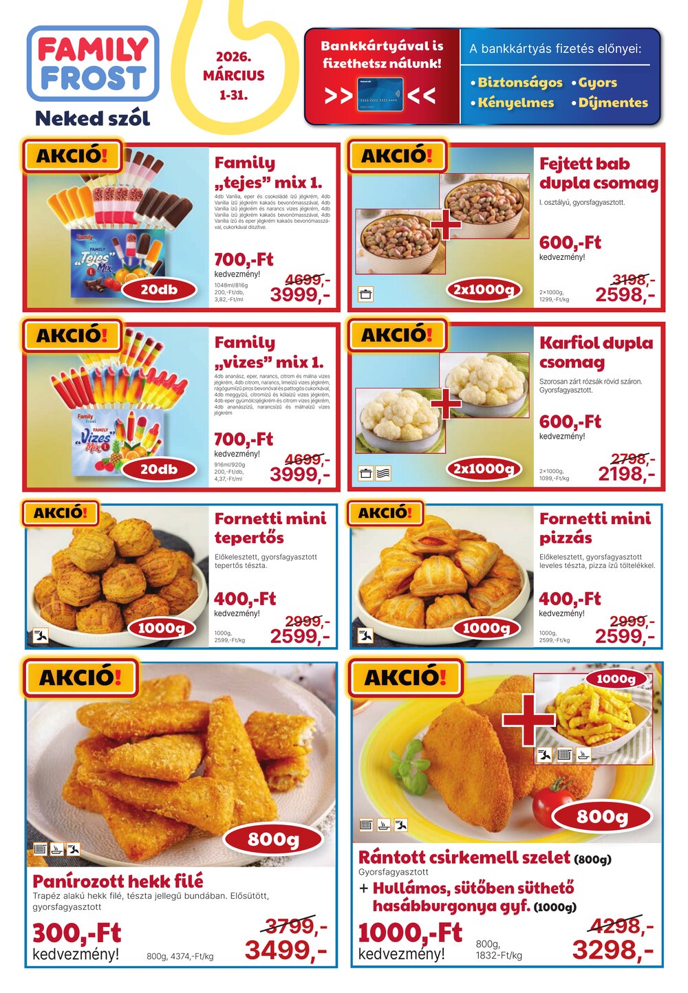 Family Frost akciós újság 2026.03.01-től - 1. oldal.