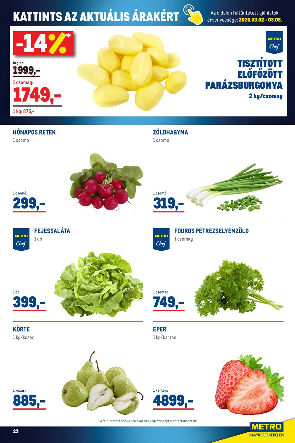 METRO akciós újság 2026.03.01-től - 23. oldal.