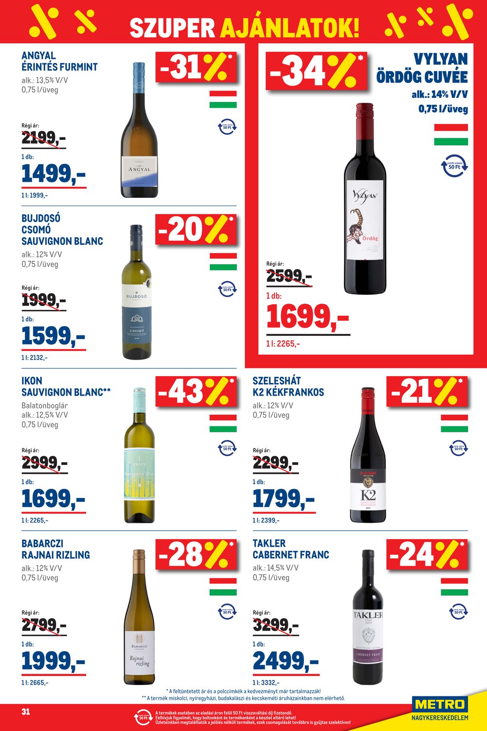 METRO akciós újság 2026.03.01-től - 31. oldal.