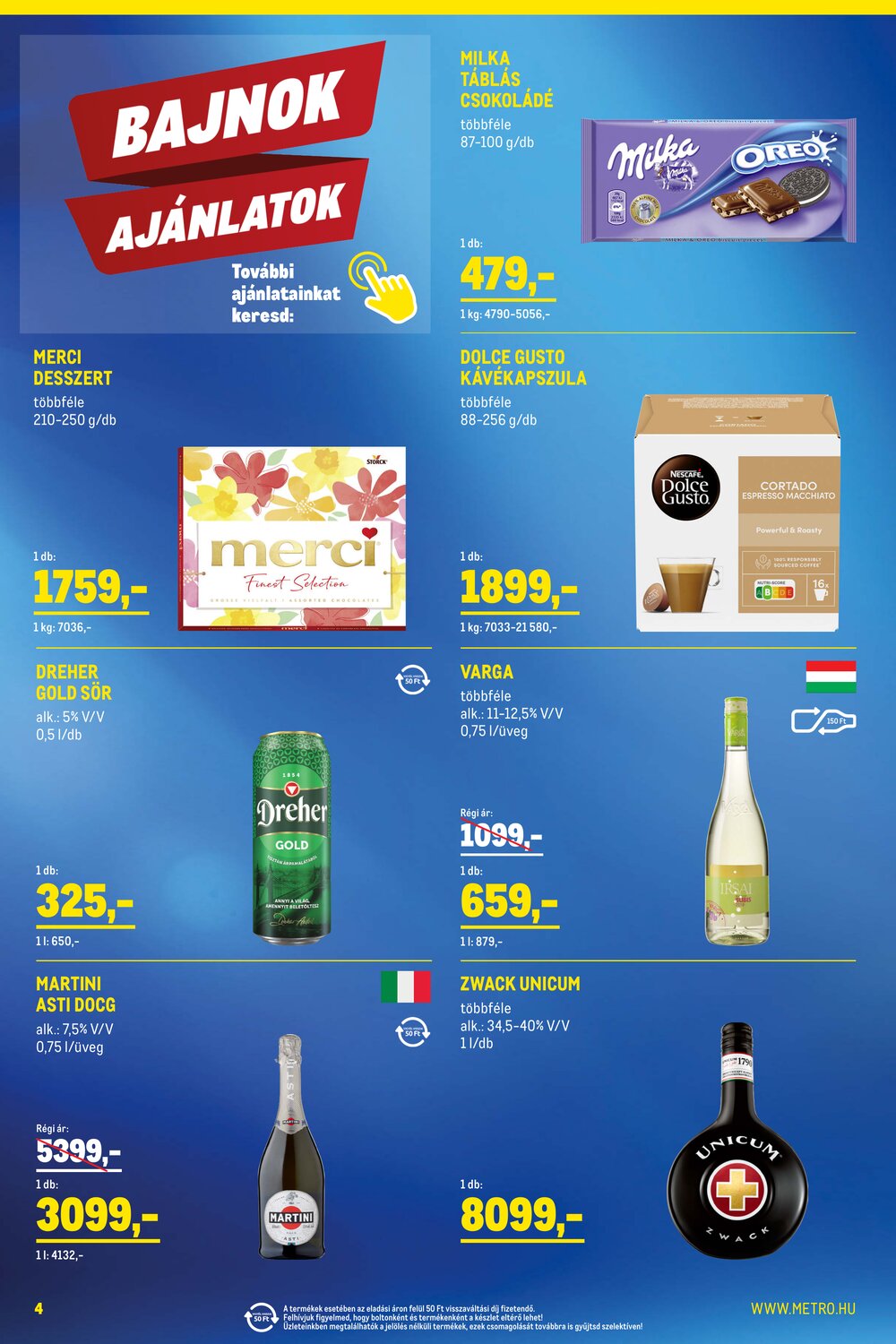 METRO akciós újság 2026.03.01-től - 4. oldal.