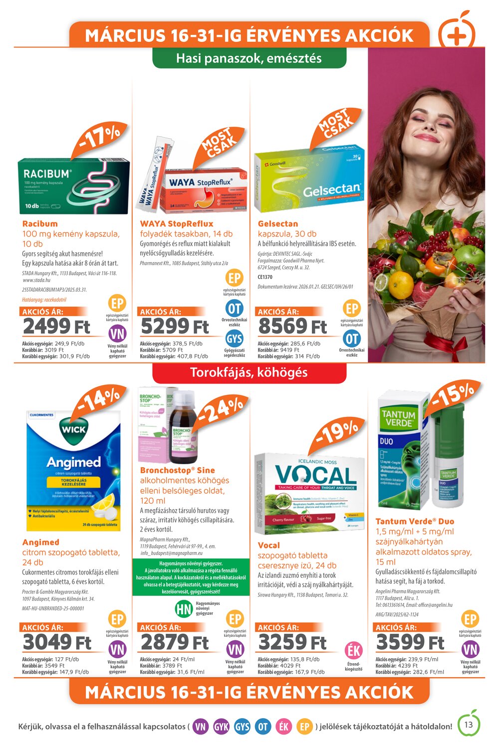 Alma Gyógyszertárak akciós újság 2026.03.01-től - 13. oldal.