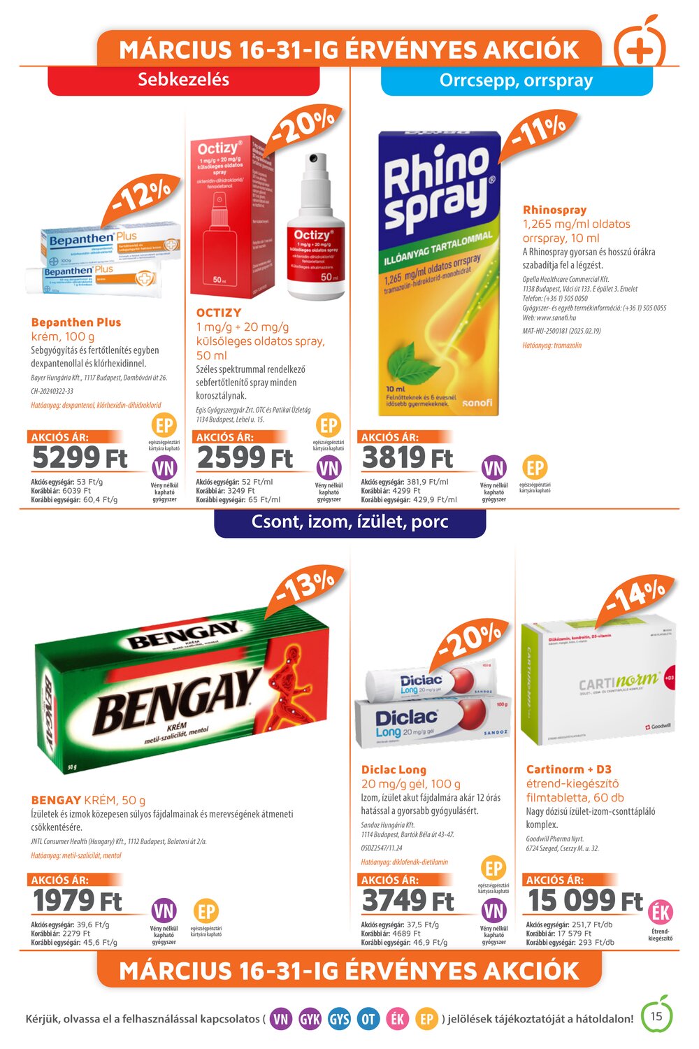 Alma Gyógyszertárak akciós újság 2026.03.01-től - 15. oldal.