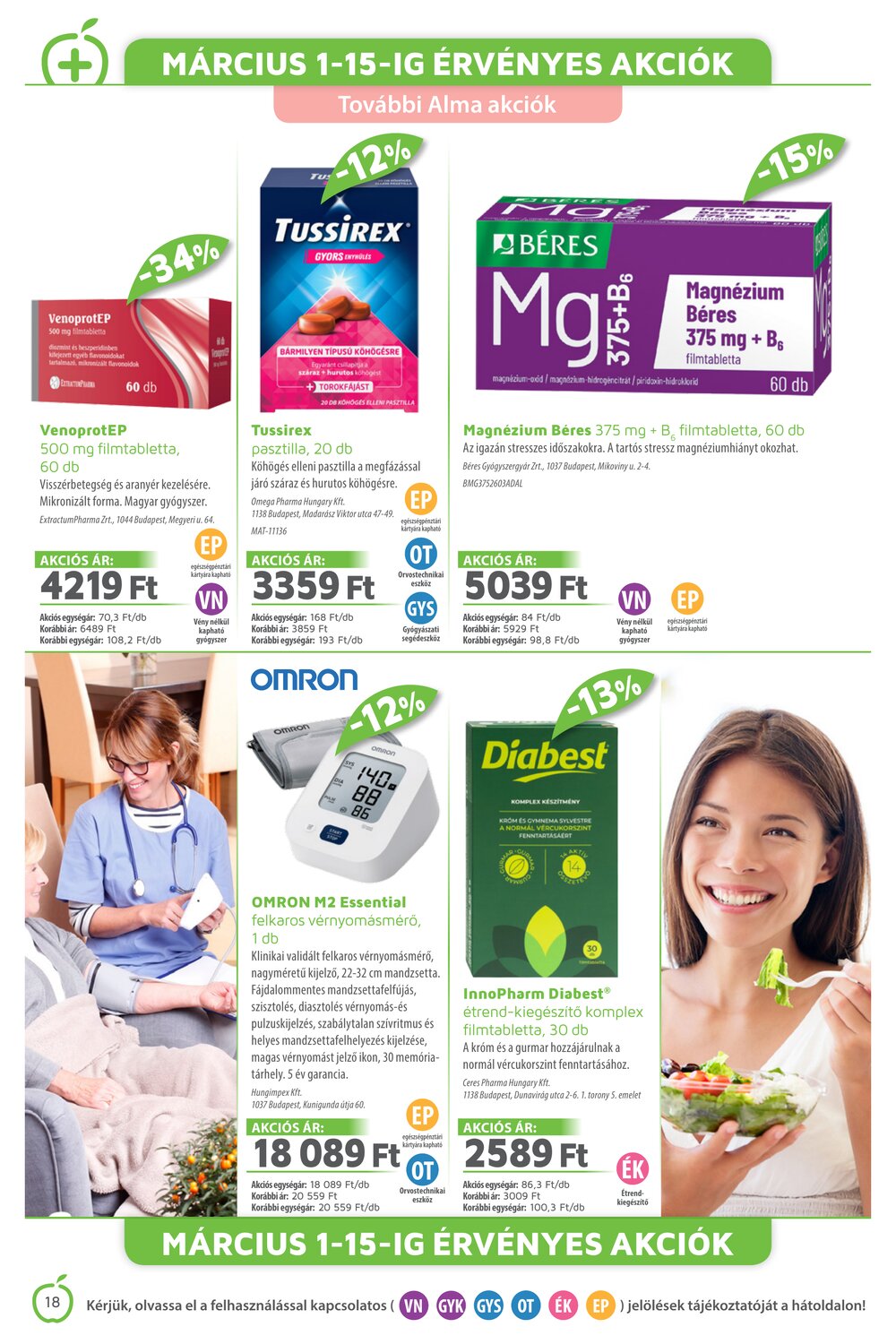 Alma Gyógyszertárak akciós újság 2026.03.01-től - 18. oldal.