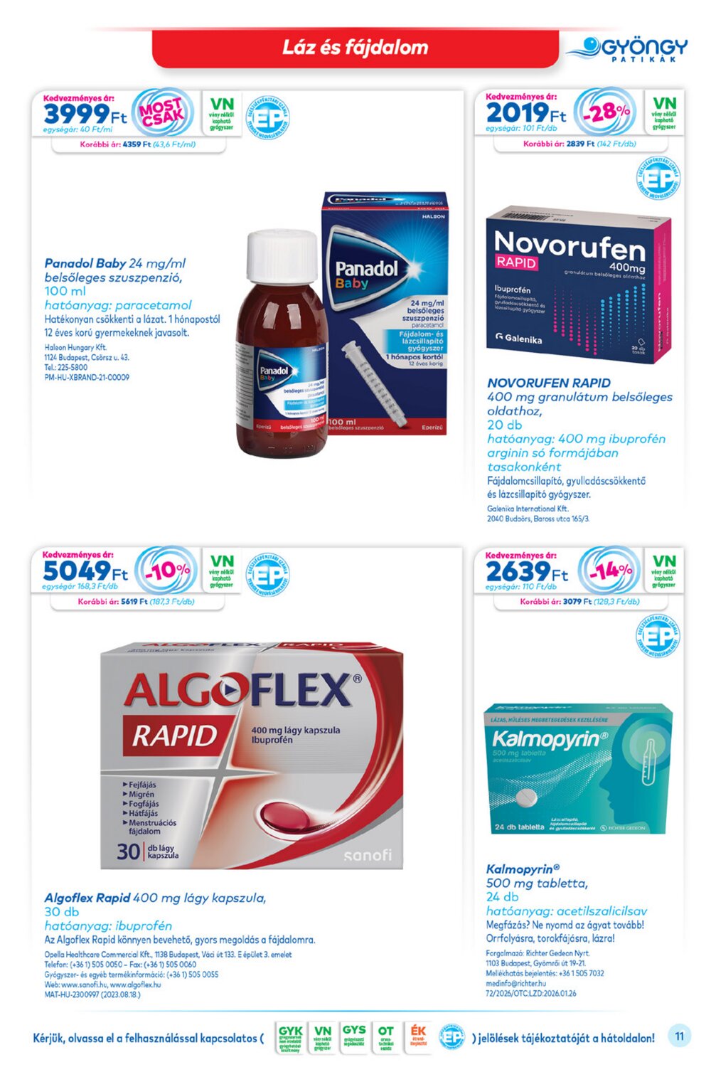 Gyöngy Patikák akciós újság 2026.03.01-től - 11. oldal.