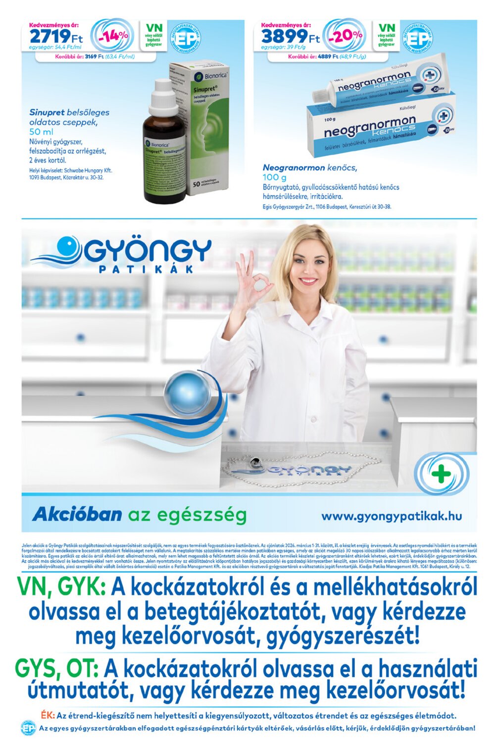 Gyöngy Patikák akciós újság 2026.03.01-től - 20. oldal.
