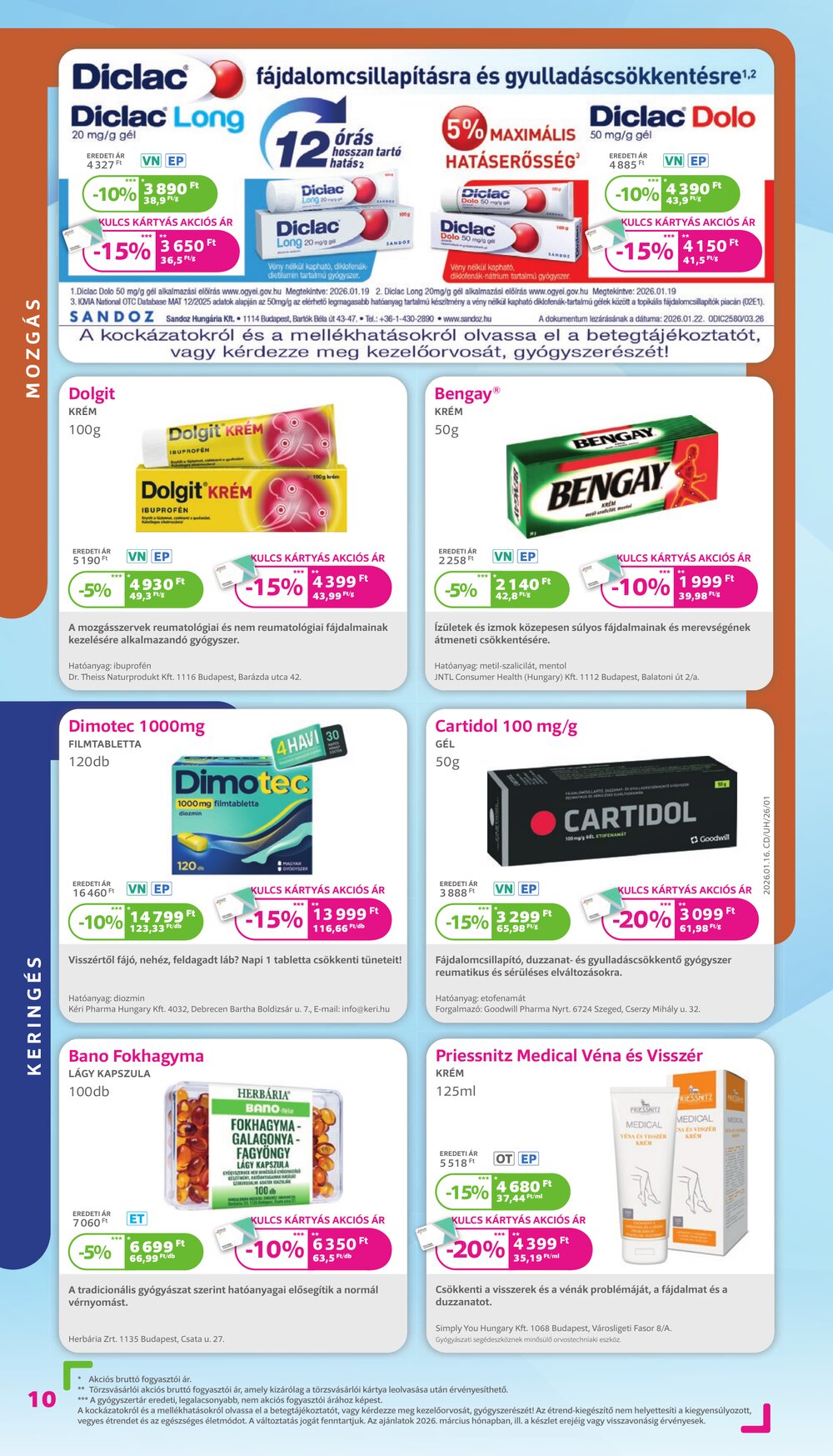 Kulcs Patika akciós újság 2026.03.01-től - 10. oldal.