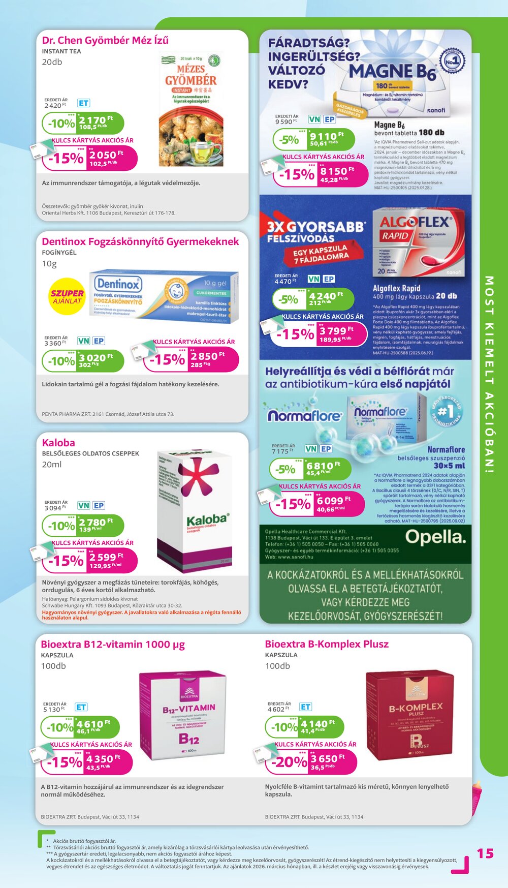 Kulcs Patika akciós újság 2026.03.01-től - 15. oldal.