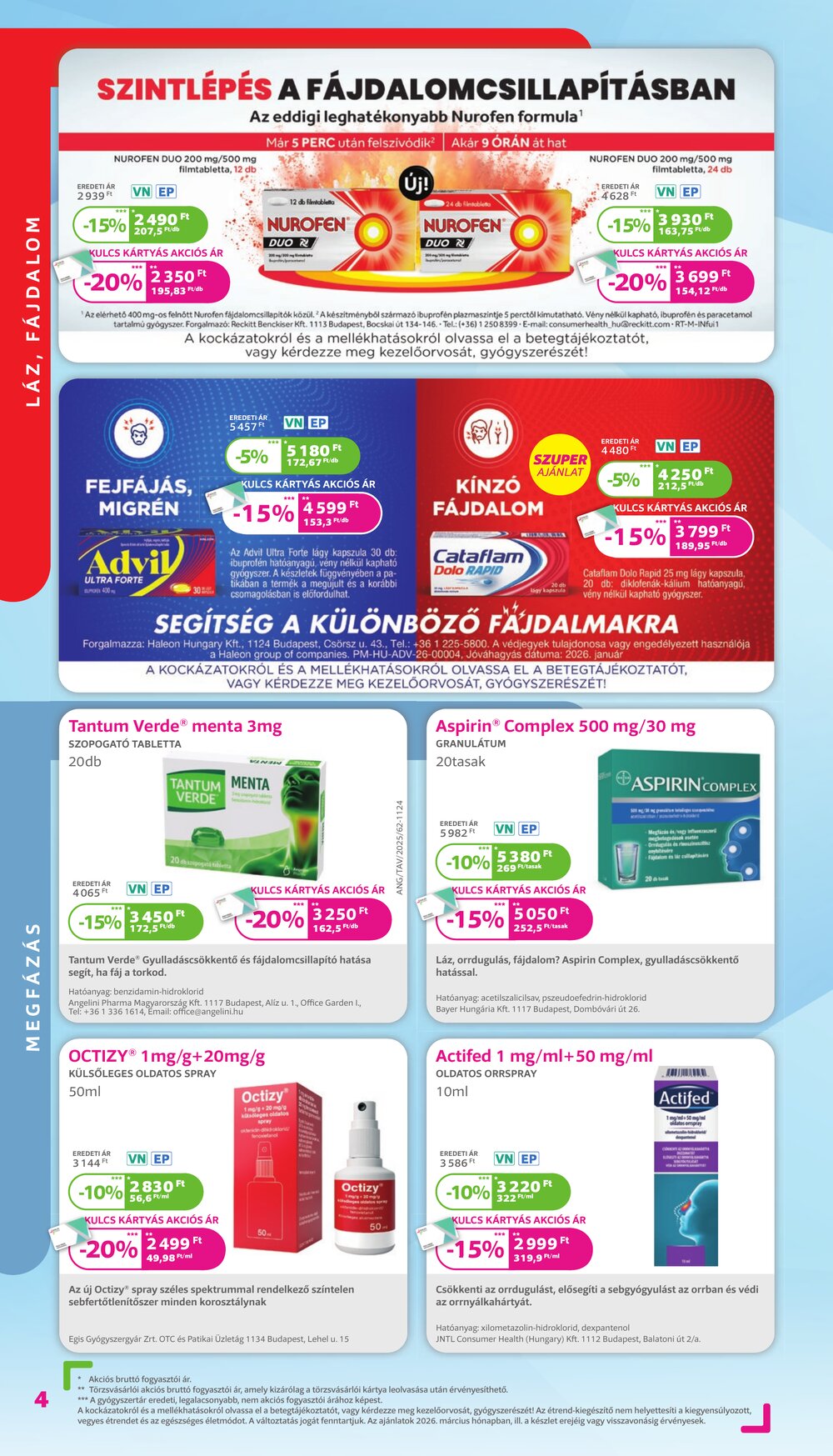 Kulcs Patika akciós újság 2026.03.01-től - 4. oldal.