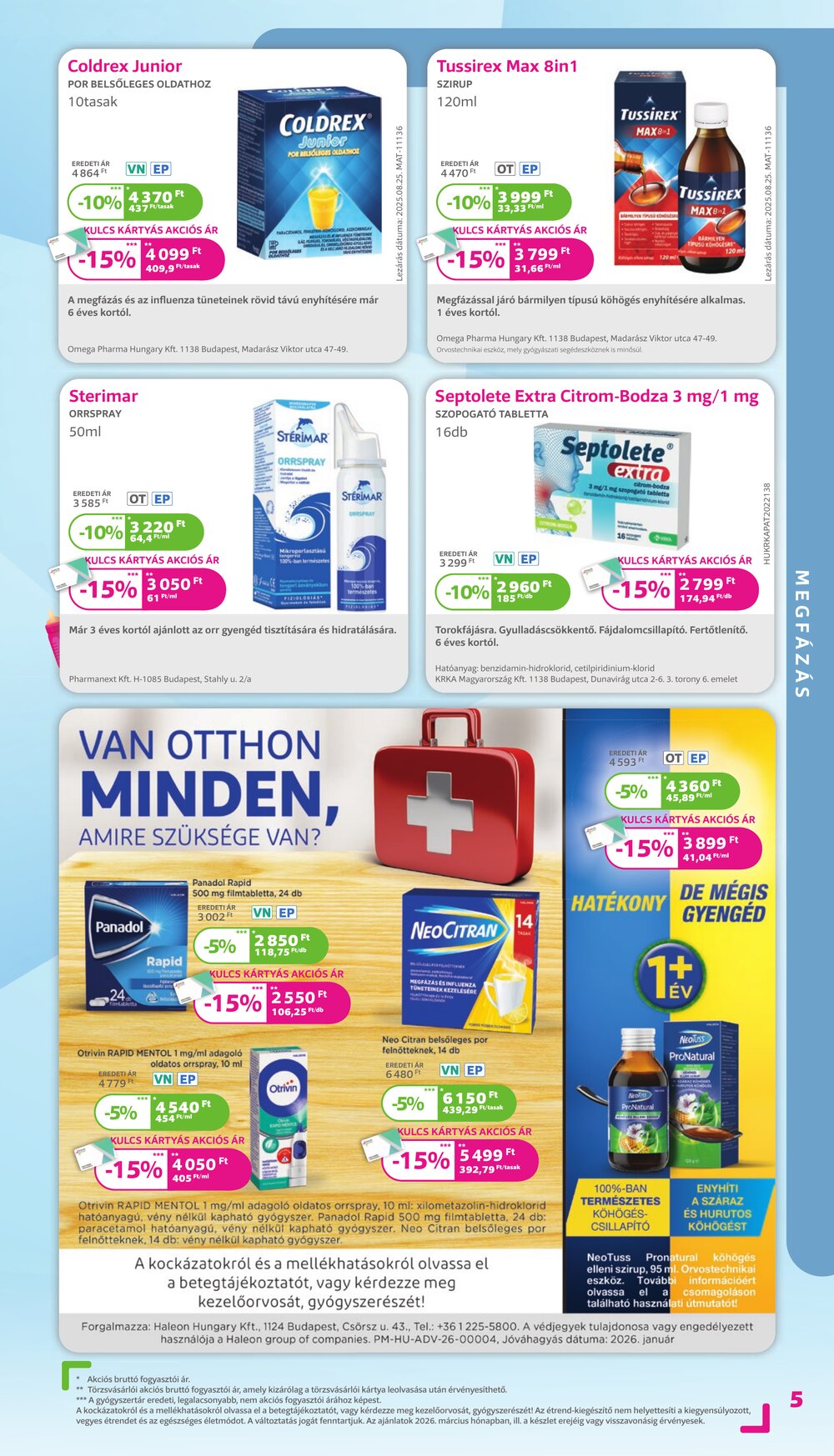 Kulcs Patika akciós újság 2026.03.01-től - 5. oldal.