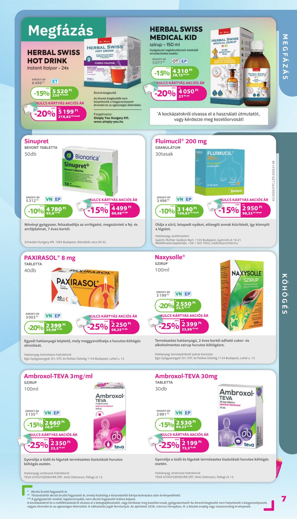 Kulcs Patika akciós újság 2026.03.01-től - 7. oldal.