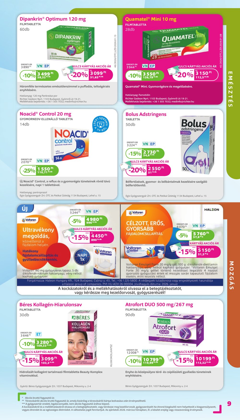 Kulcs Patika akciós újság 2026.03.01-től - 9. oldal.