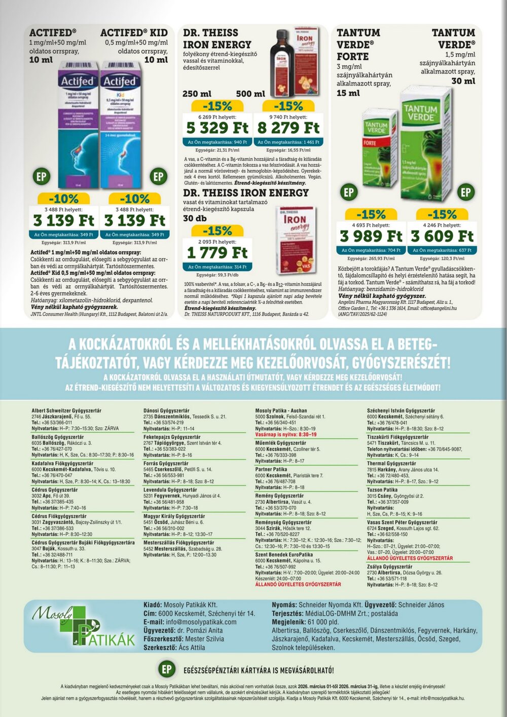 Mosoly Patikák akciós újság 2026.03.01-től - 8. oldal.