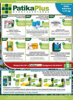 PatikaPlus akciós újság 2026.03.01-től