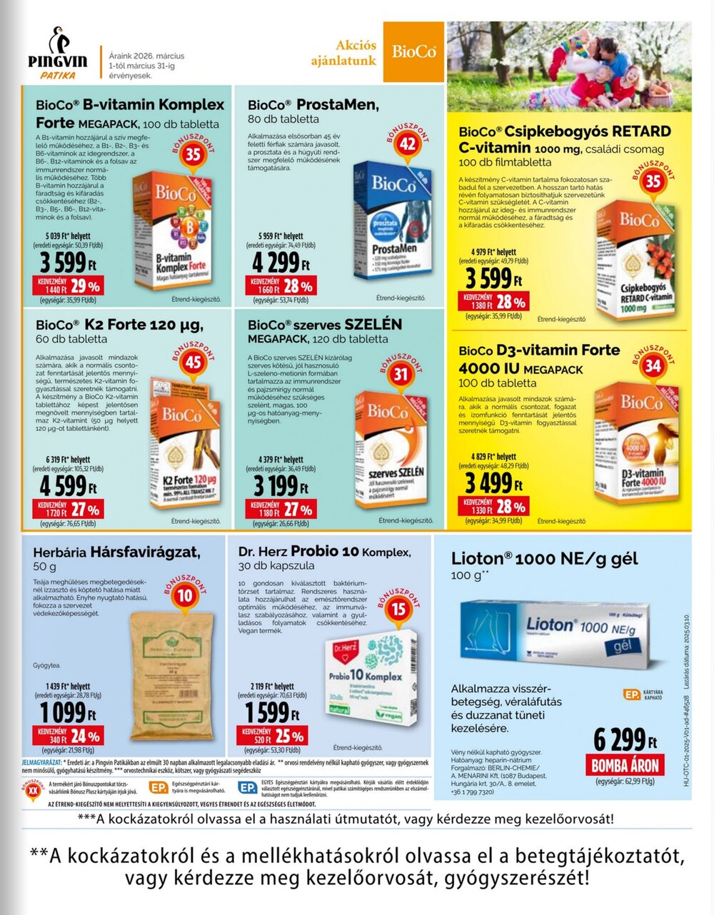 Pingvin Patika akciós újság 2026.03.01-től - 3. oldal.