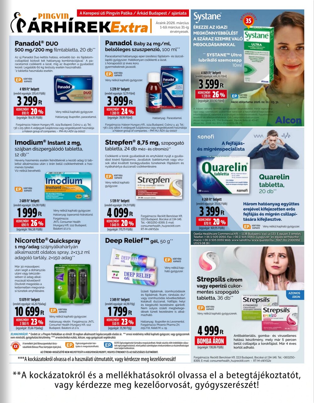 Pingvin Patika akciós újság 2026.03.01-től - 13. oldal.