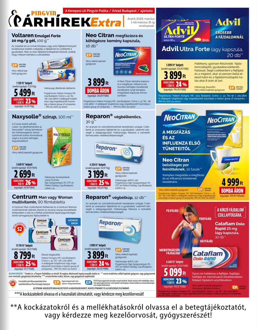 Pingvin Patika akciós újság 2026.03.01-től - 9. oldal.