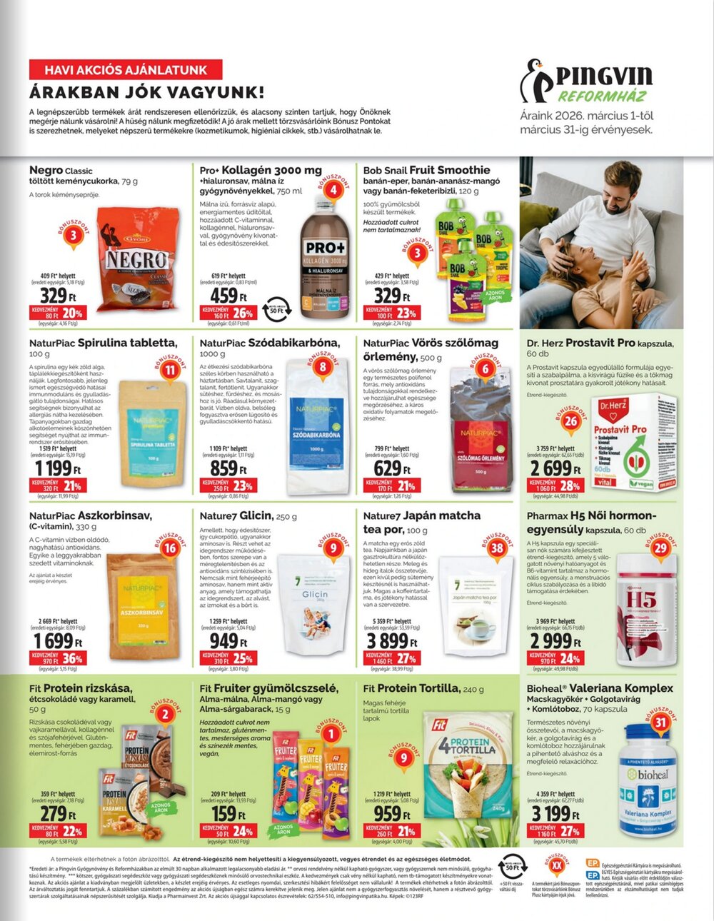 Pingvin Patika akciós újság 2026.03.01-től - 3. oldal.