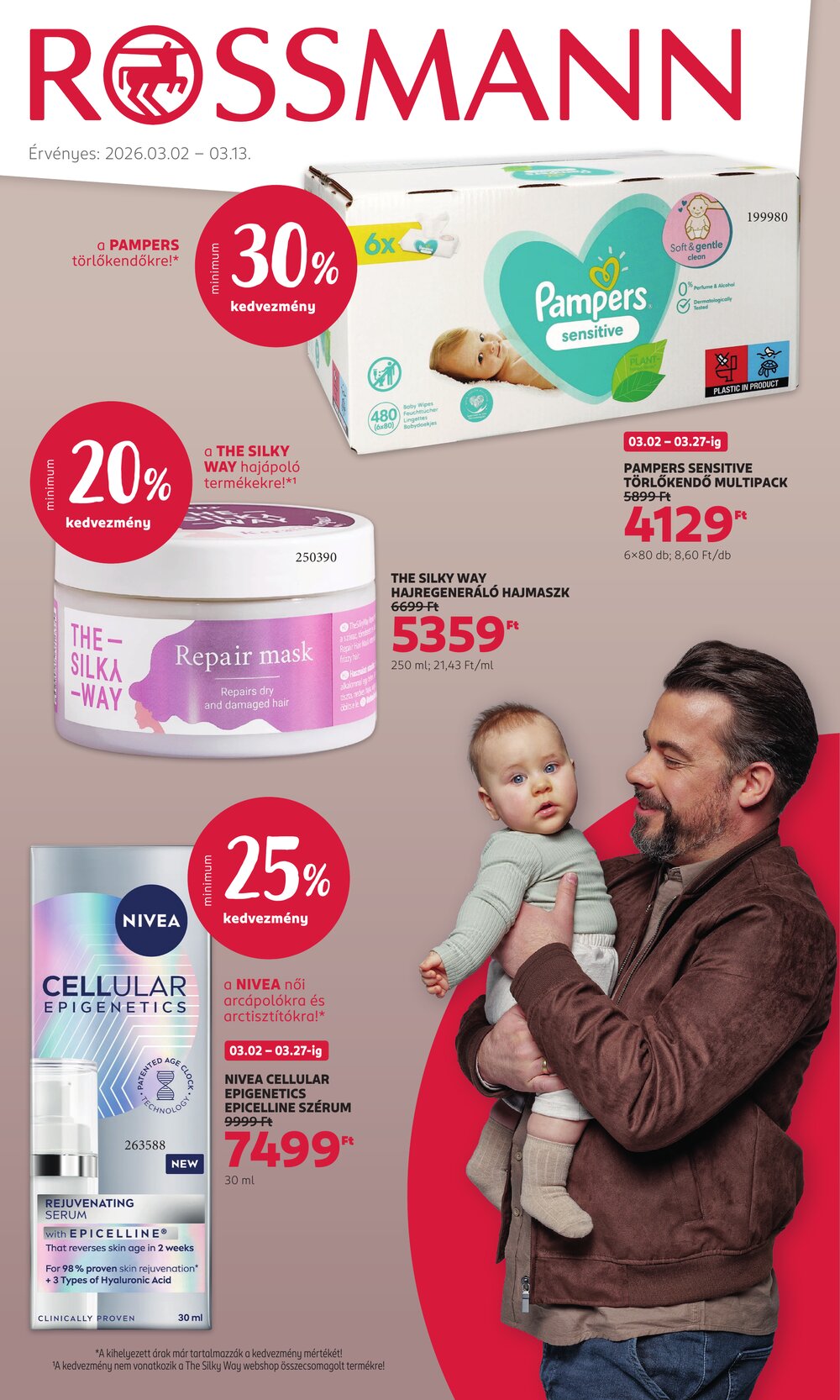 Rossmann akciós újság 2026.03.02-től - 1. oldal.