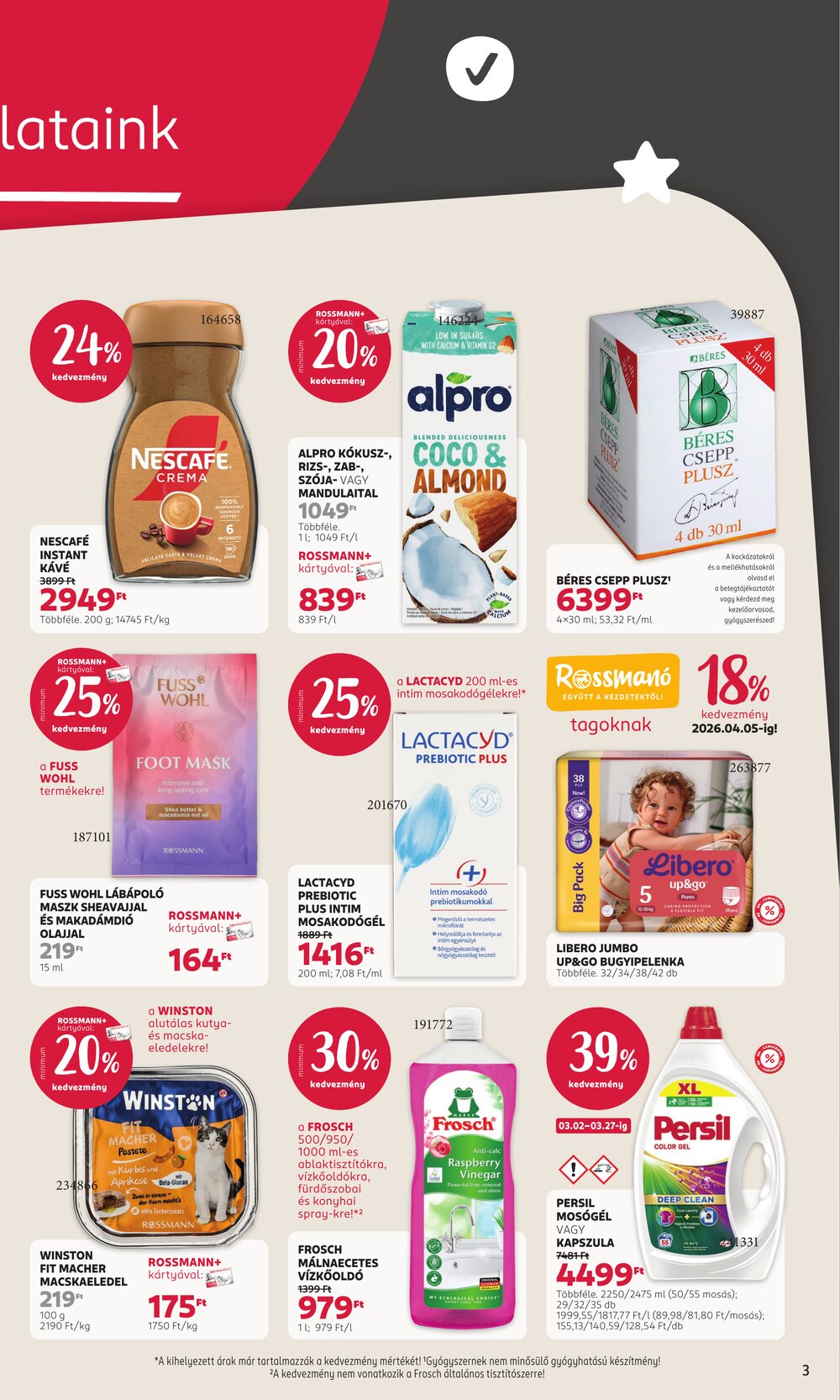 Rossmann akciós újság 2026.03.02-től - 3. oldal.