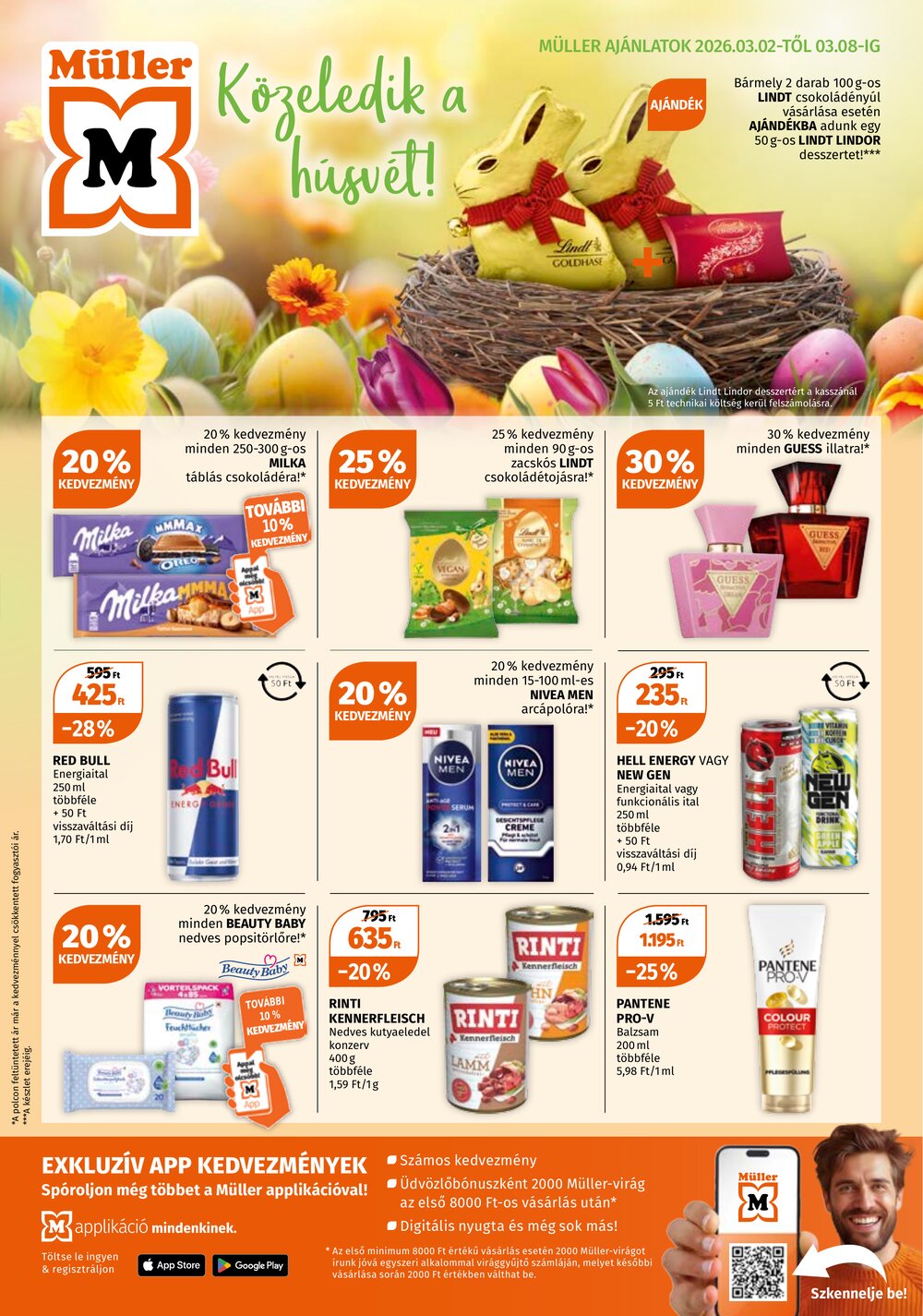 Müller drogéria akciós újság 2026.03.02-től - 1. oldal.