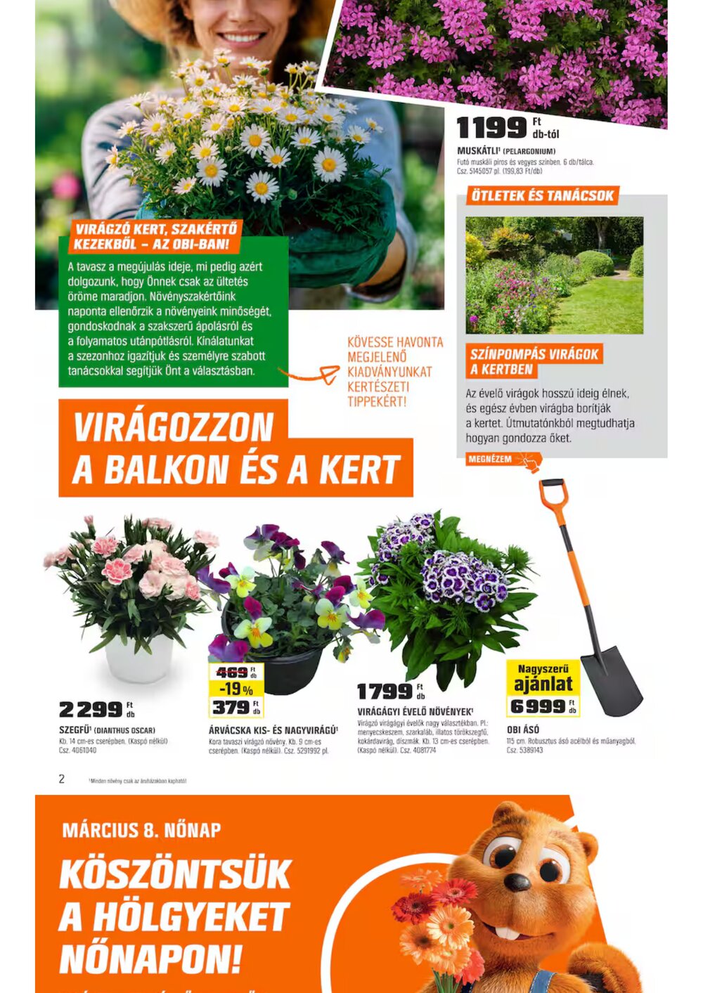OBI akciós újság 2026.03.03-tól - 2. oldal.