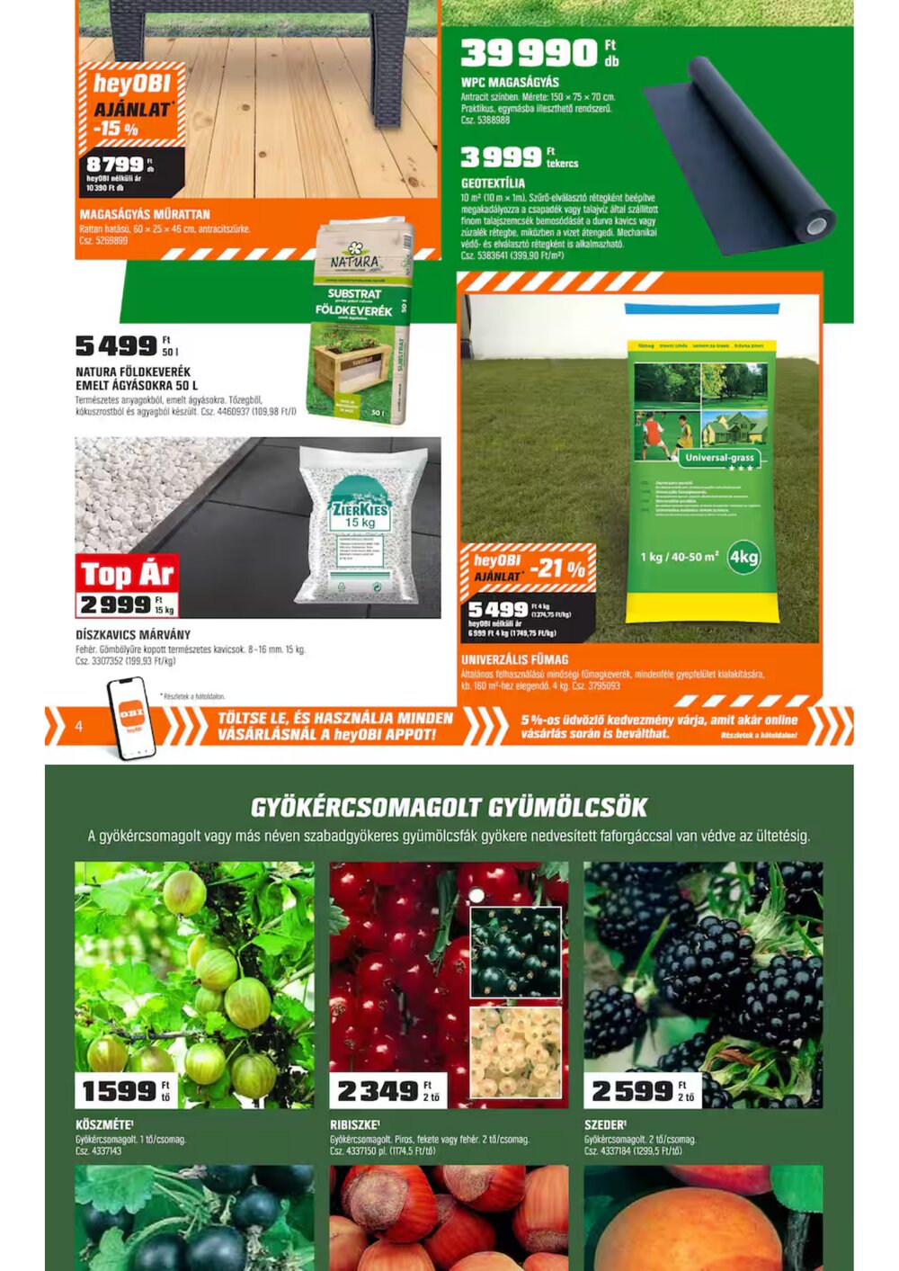 OBI akciós újság 2026.03.03-tól - 4. oldal.