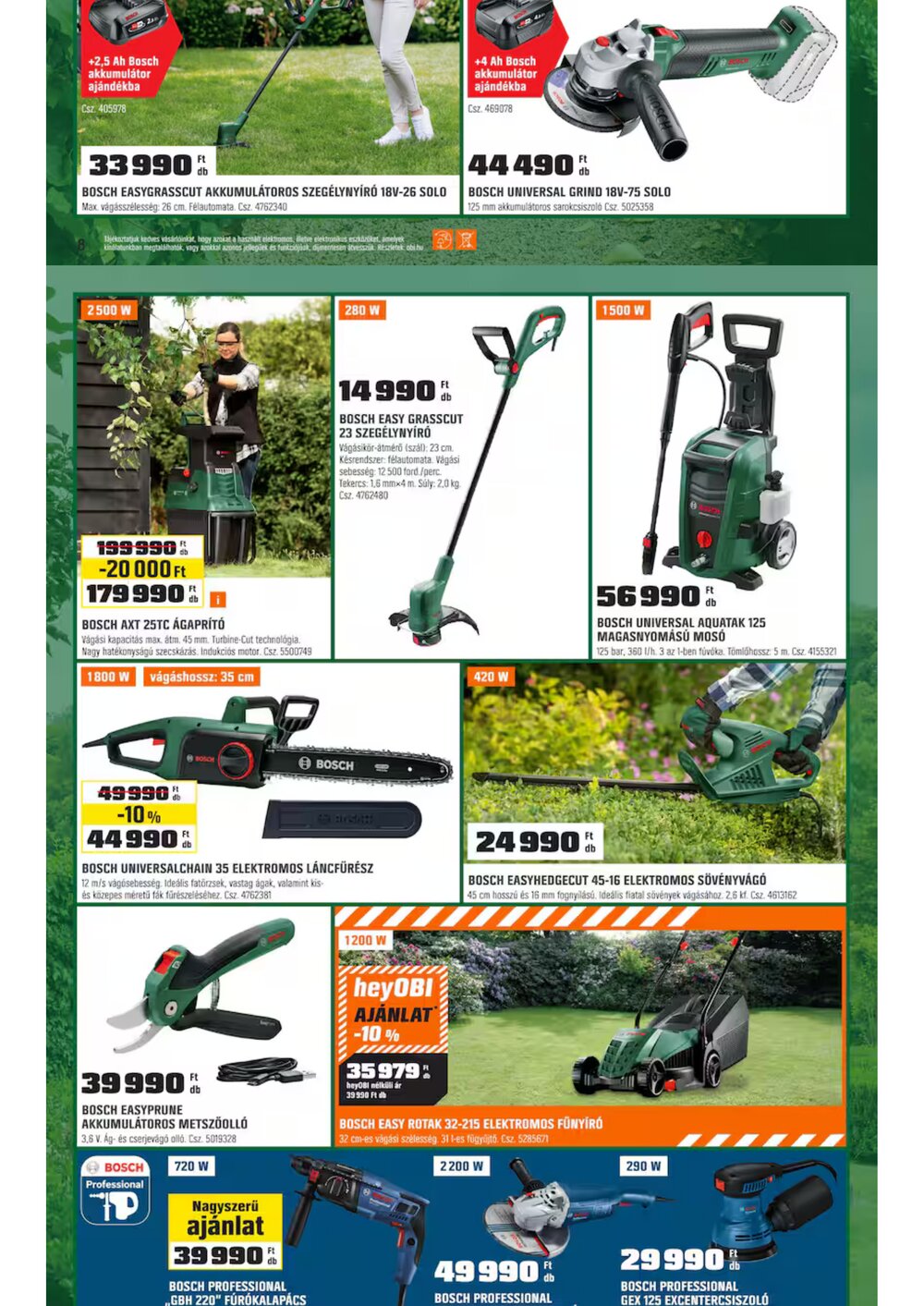 OBI akciós újság 2026.03.03-tól - 8. oldal.