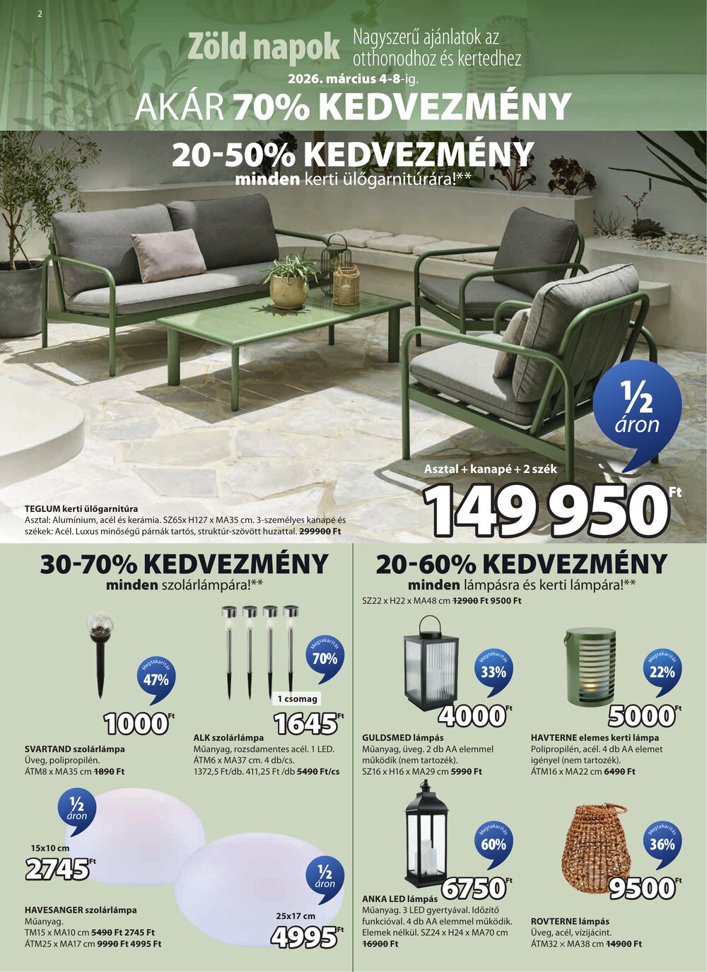 JYSK akciós újság 2026.03.04-től - 3. oldal.