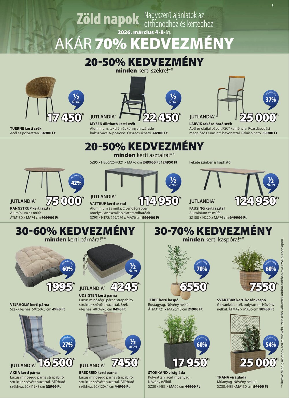 JYSK akciós újság 2026.03.04-től - 4. oldal.