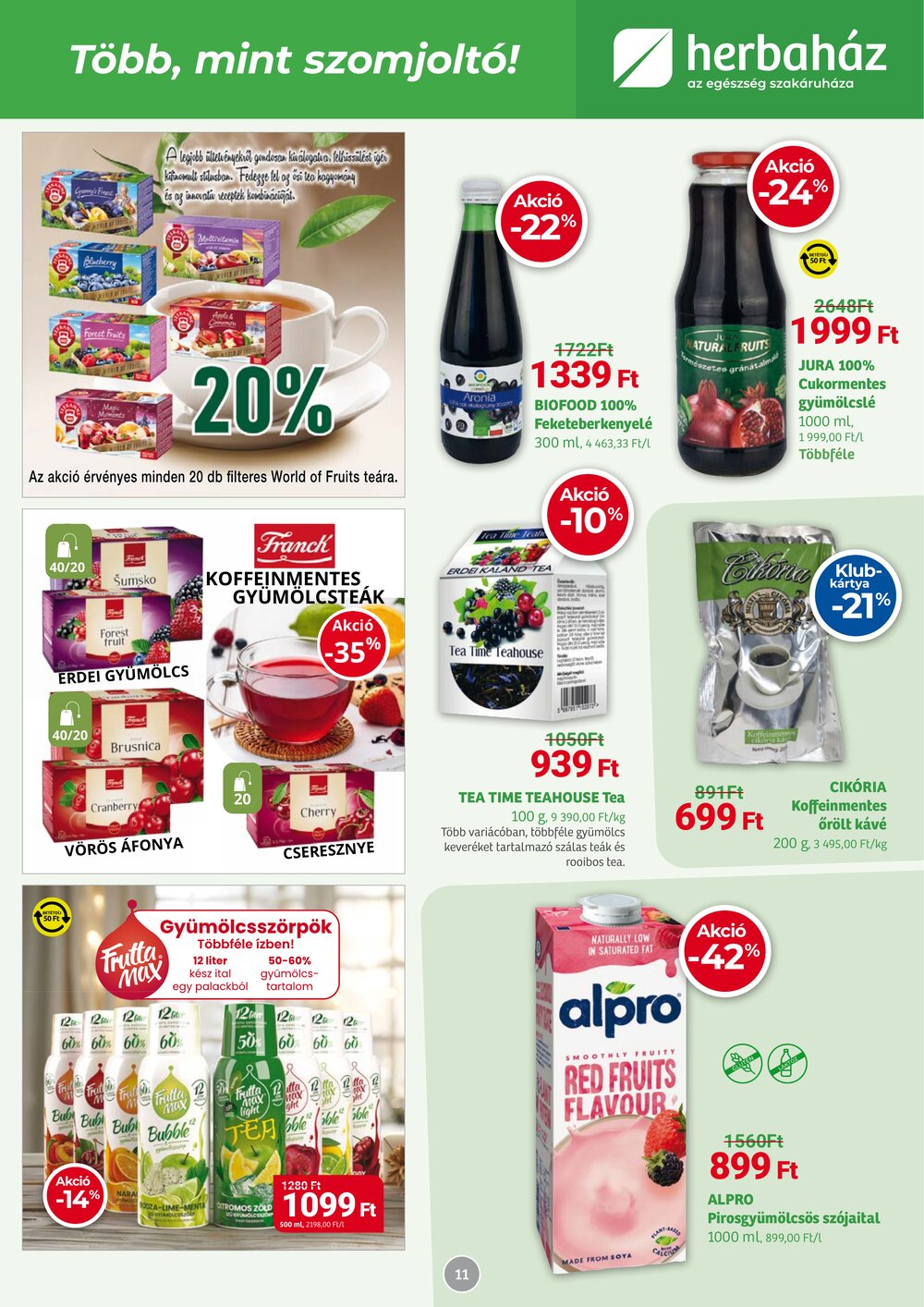 Herbaház akciós újság 2026.03.04-től - 11. oldal.