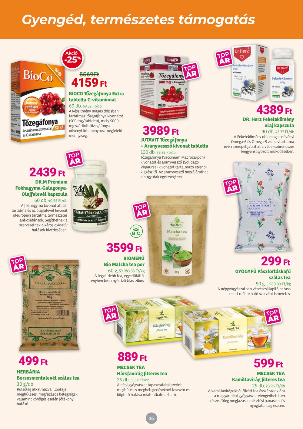 Herbaház akciós újság 2026.03.04-től - 16. oldal.
