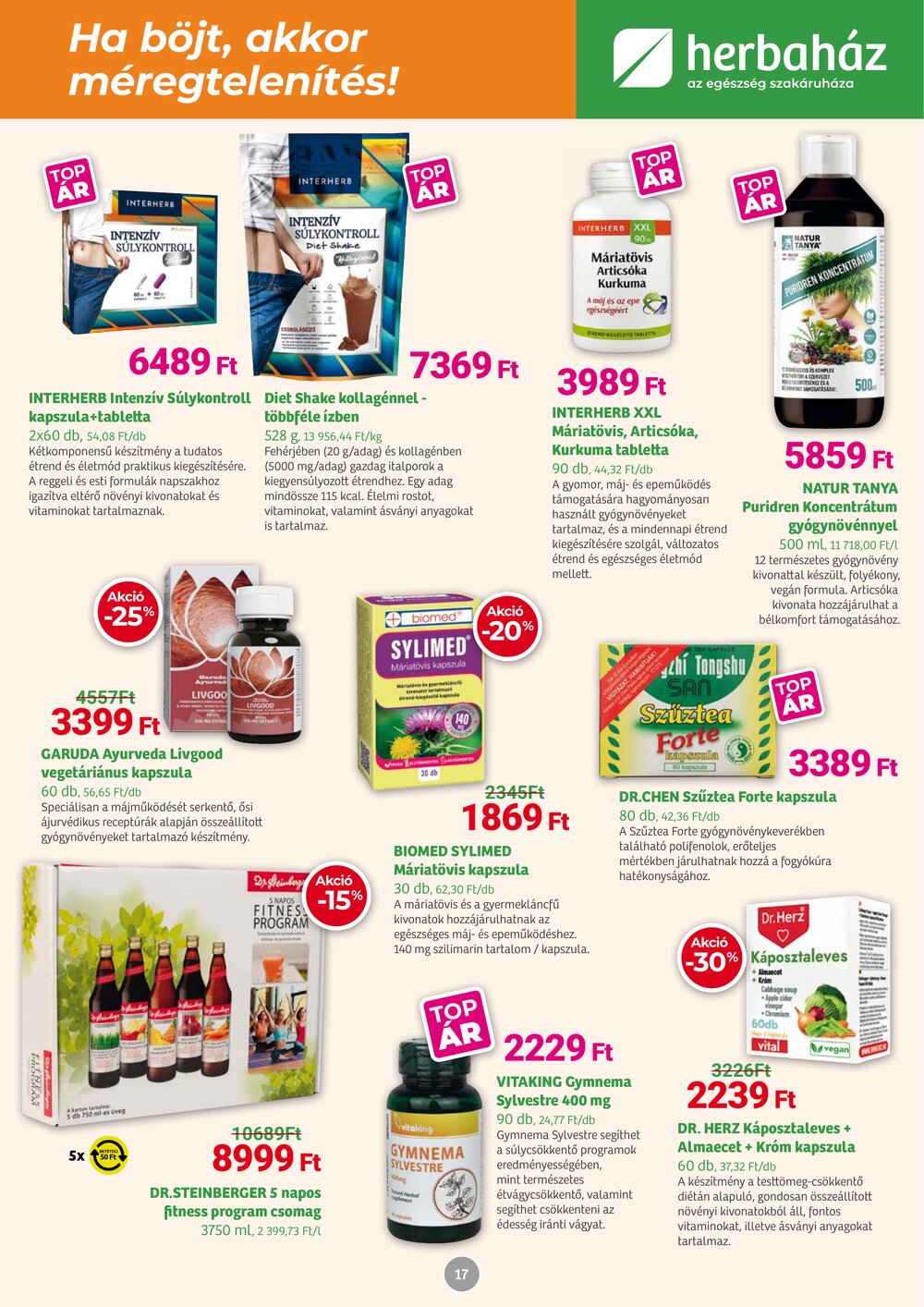 Herbaház akciós újság 2026.03.04-től - 17. oldal.