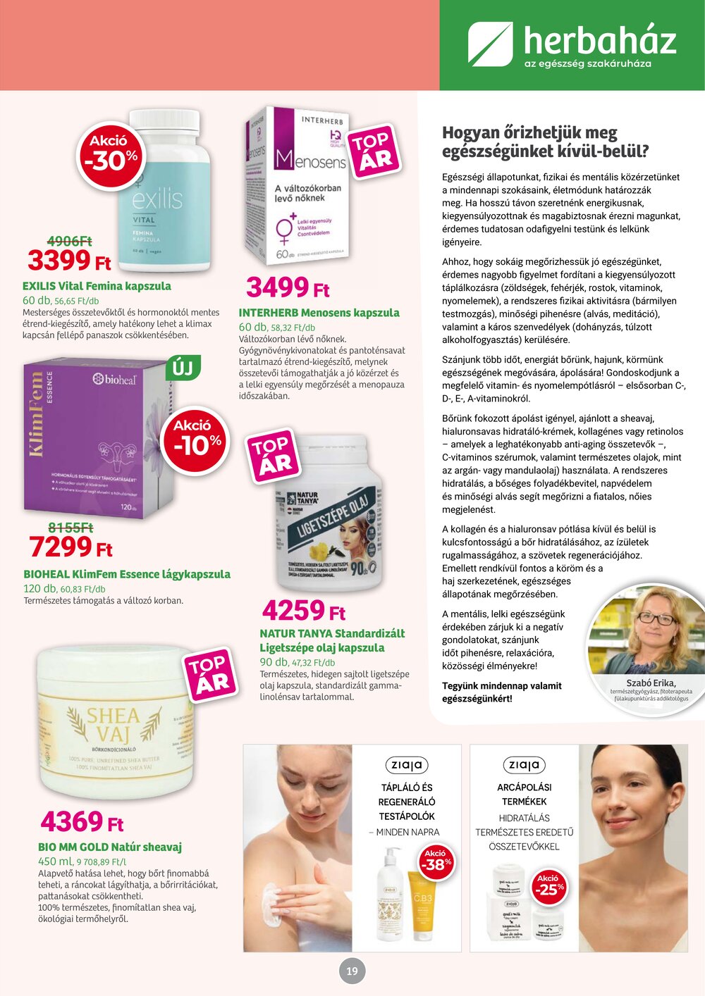Herbaház akciós újság 2026.03.04-től - 19. oldal.