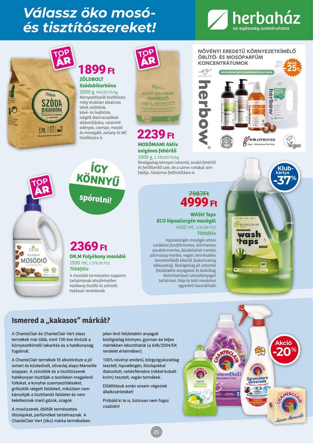 Herbaház akciós újság 2026.03.04-től - 21. oldal.