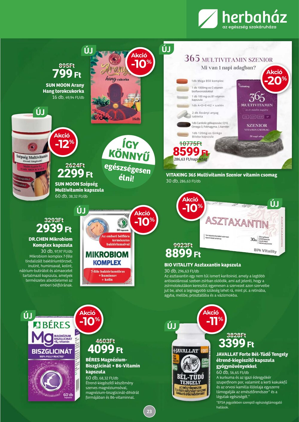 Herbaház akciós újság 2026.03.04-től - 23. oldal.