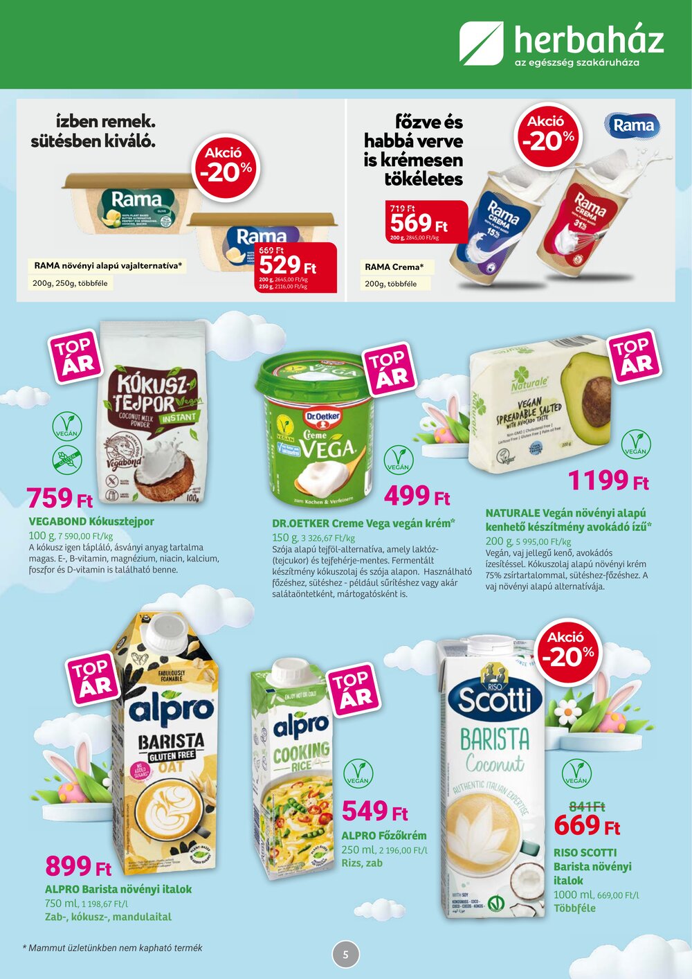 Herbaház akciós újság 2026.03.04-től - 5. oldal.