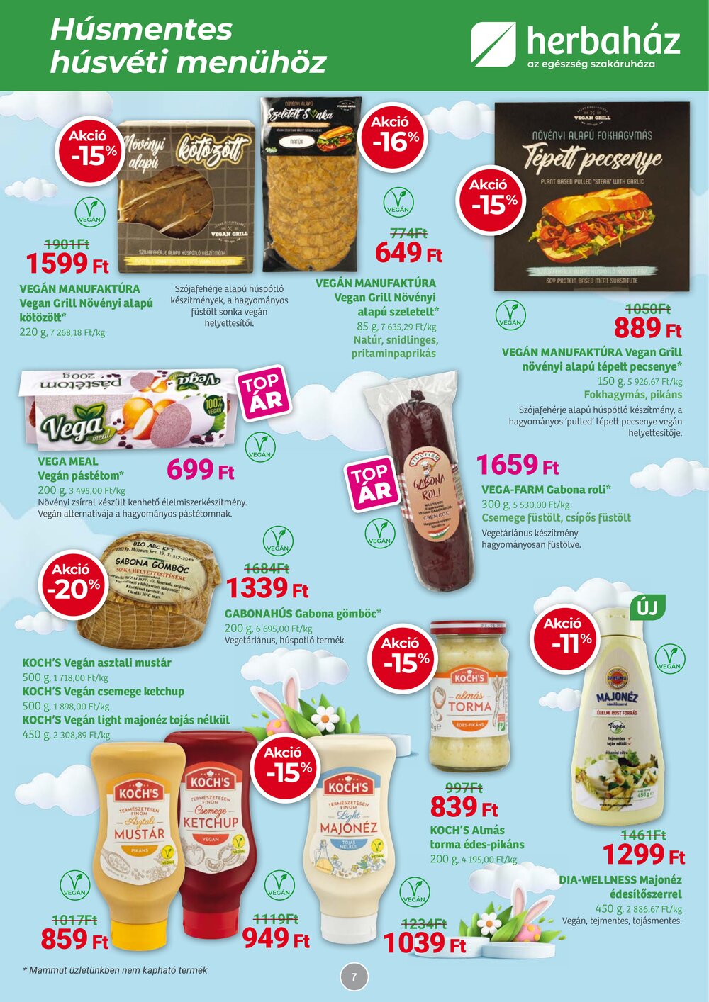 Herbaház akciós újság 2026.03.04-től - 7. oldal.