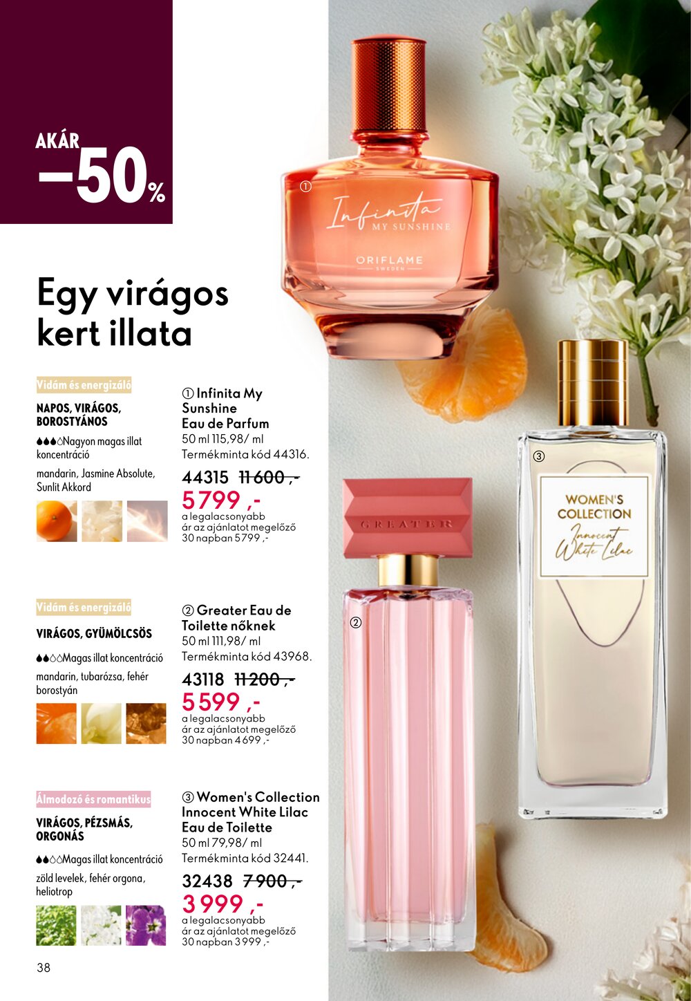 Oriflame akciós újság 2026.03.04-től - 38. oldal.