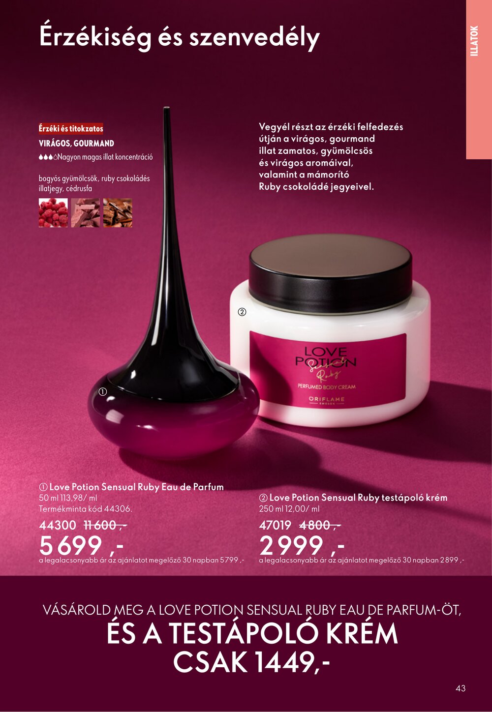 Oriflame akciós újság 2026.03.04-től - 43. oldal.