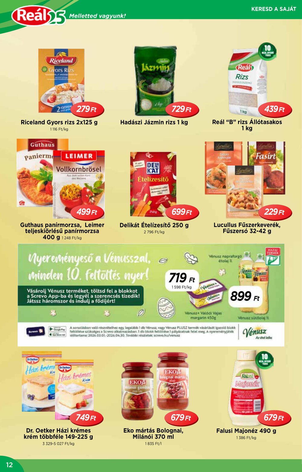 Reál akciós újság 2026.03.04-től - 12. oldal.