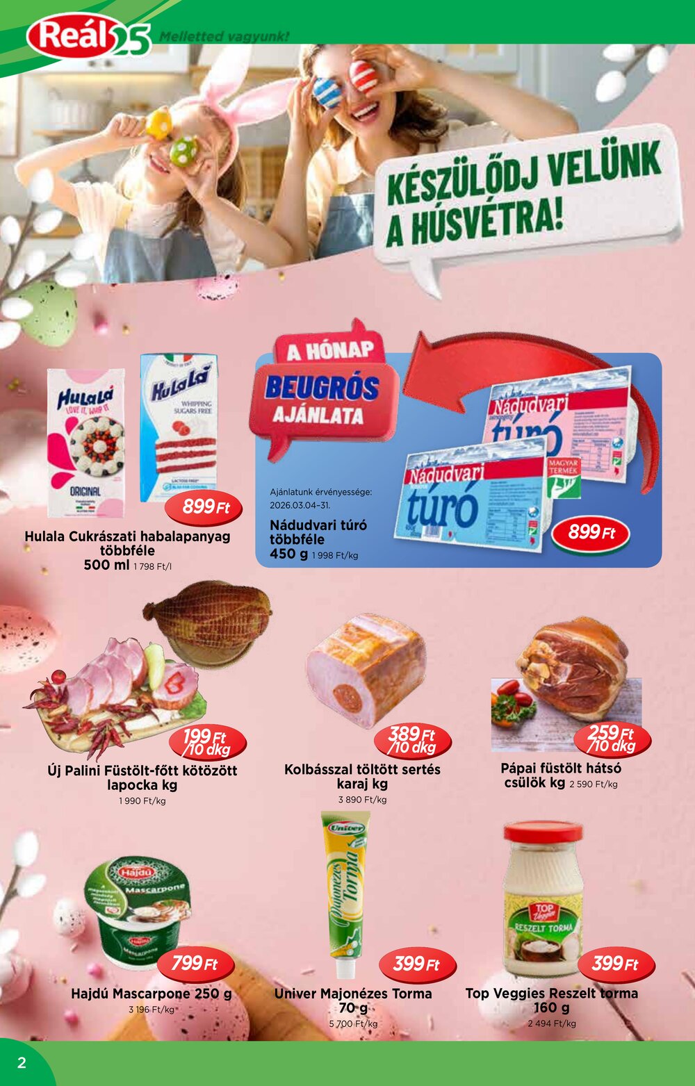 Reál akciós újság 2026.03.04-től - 2. oldal.