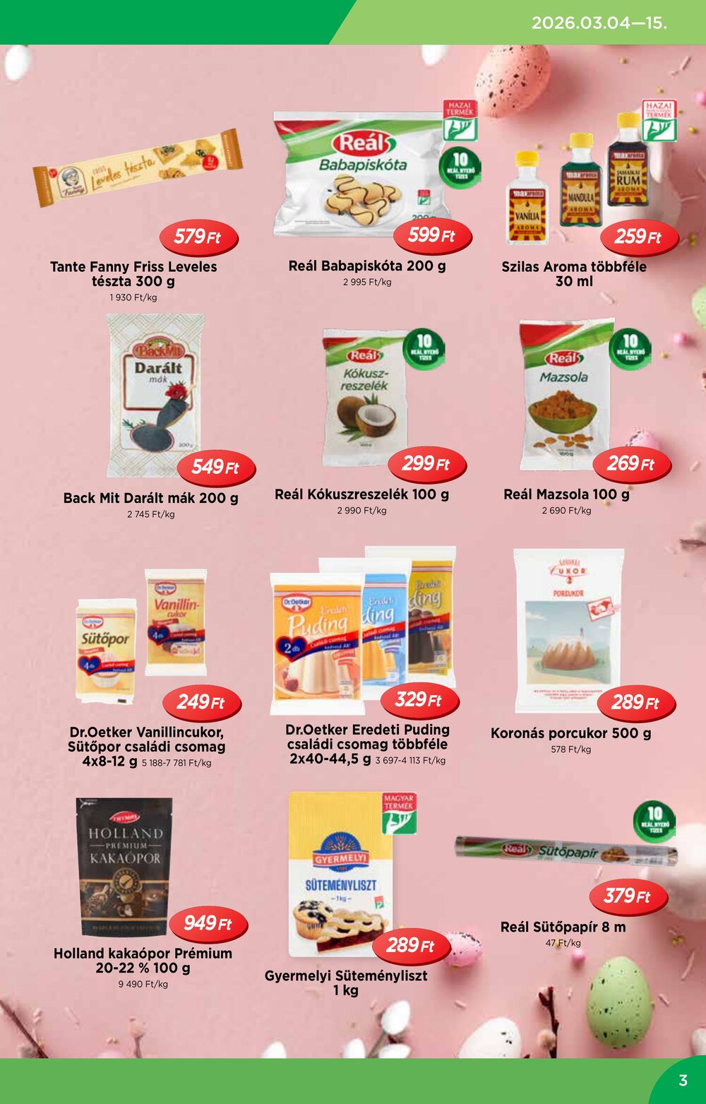 Reál akciós újság 2026.03.04-től - 3. oldal.
