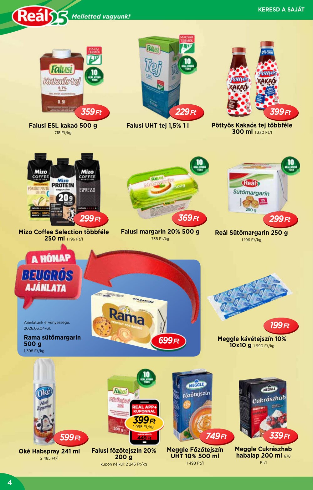 Reál akciós újság 2026.03.04-től - 4. oldal.